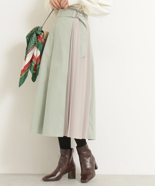 N.（N. Natural Beauty Basic） バイカラープリーツスカート