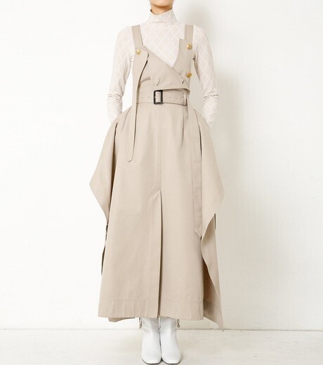 IRENE Double Wrap Apron Dress