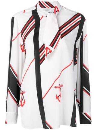 MSGM プリントブラウス