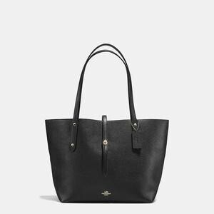 COACH マーケット トート ポリッシュド ペブル レザー