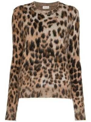 SAINT LAURENT PARIS レオパードセーター