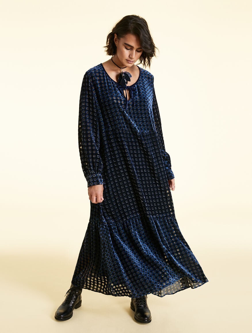 MARINA RINALDI Devore velvet dress
