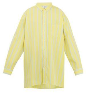 VETEMENTS オーバーサイズ ストライプ シャツ