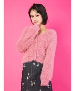 CECIL McBEE シャギーカーディガン