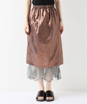 PONTI TISSUE LAME スカート