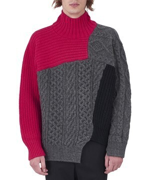 kolor HIGH-NECKED KNIT