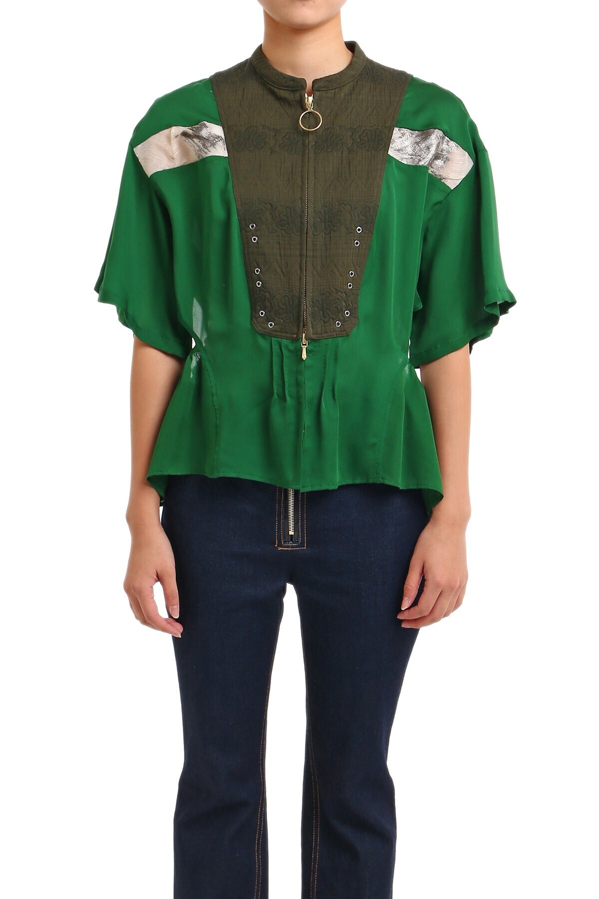 AKANE UTSUNOMIYA ZIP BLOUSE