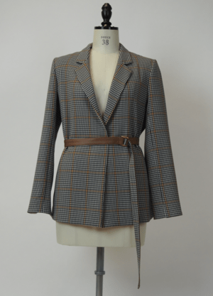 LAPINE BLEUE カラークラシックチェックジャケット