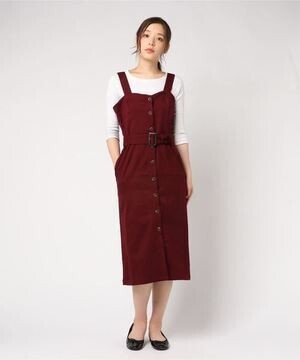LOWRYS FARM マエボタンタイトワンピ