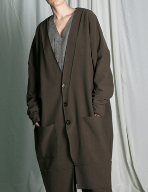 my beautiful landlet knit corduroy long cardigan