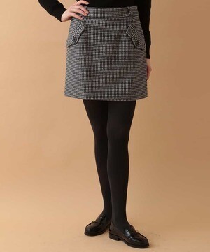 TARA JARMON バイカラーminiブロックチェックミニスカート