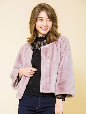 Rouge Diamant エコファーショートコート