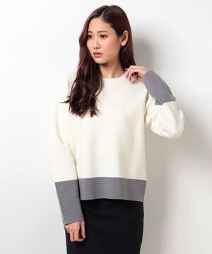 BODY DRESSING バイカラーニットプルオーバー