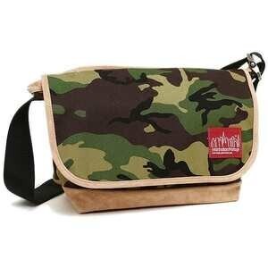 MANHATTAN PORTAGE W.CAMO SUEDE FABRIC VINTAGE MESSENGER BAG-M