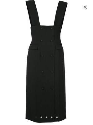 LE CIEL BLEU suiting pinafore dress