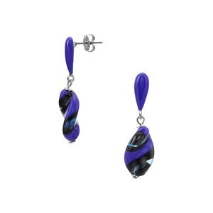 VENDOME BOUTIQUE ブルーカラー ベネチアンガラス ピアス