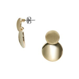 VENDOME BOUTIQUE マットゴールド ラウンド ピアス