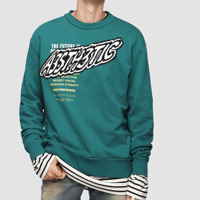 DIESEL MEN’Sデザインプルオーバースウェット