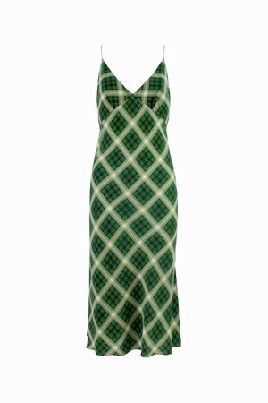 MARC JACOBS Bias Plaid Knee Length Dress