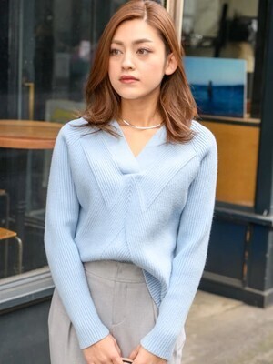 TONAL 編地変化ニット