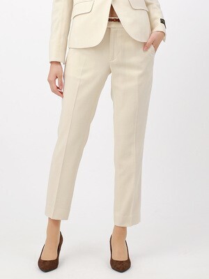THE SUIT COMPANY ストレッチフランネルテーパードパンツ