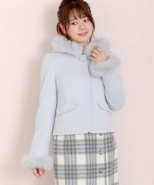 LODISPOTTO ゆらりんリボンショートコート