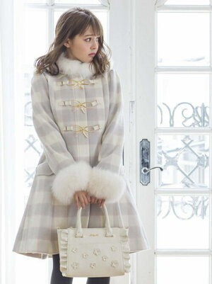 LODISPOTTO リュバンプリンセスチェックダッフルロングコート