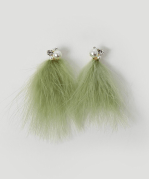 mia trim 【m-096P KAH】フェザーピアス