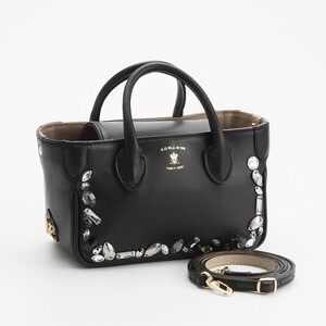 A.D.M.J. BLUGAROPLUS SWAROVSKI・CRYSTALS MICROMINI TOTEBAG