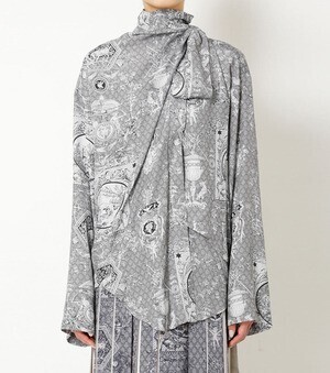 IRENE Greek Mythology Print Blouse