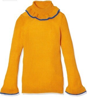 RUGGEDWORKS 無地フリルタートルネックTシャツ