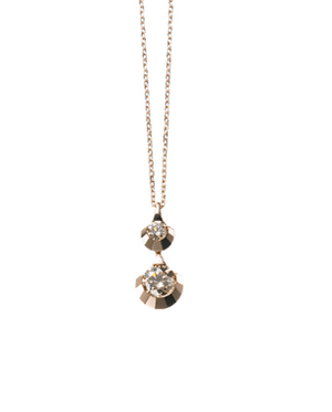 Brown Diamond ドッツ 2ドッツペンダント