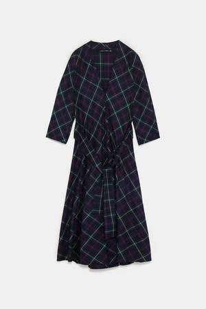 ZARA チェックワンピース