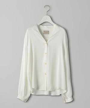 UNITED ARROWS UBCB メタルボタン Vネックブラウス