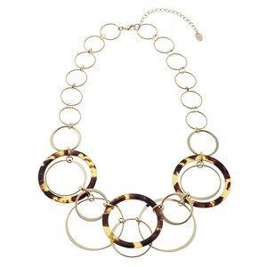 VENDOME BOUTIQUE べっ甲柄サークル ネックレス