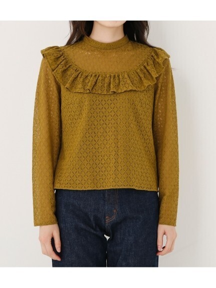 SLY CAPELET FRILL LACE L／S TOPS