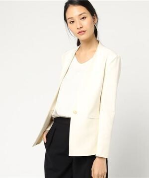 TONAL ウォームツイルノーカラーデオドラントジャケット