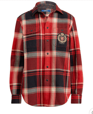 POLO RALPH LAUREN プラッド クレスト コットン シャツ
