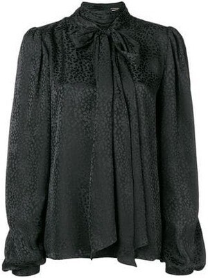 SAINT LAURENT PARIS ボウタイブラウス