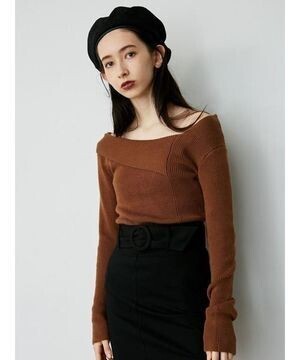 EMODA アシンメトリーWARMニット