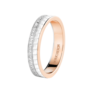 BOUCHERON QUATRE WHITE EDITION キャトル ホワイト ダイヤモンド リング ハーフ