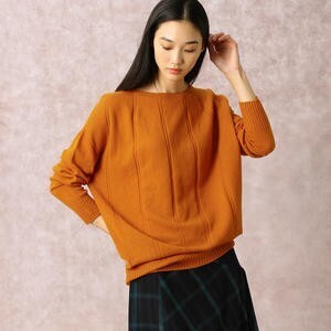 COMME CA チュニック丈ホールガーメントニット