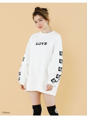 Little sunny bite DisneyChecker stitched sleeve sweater