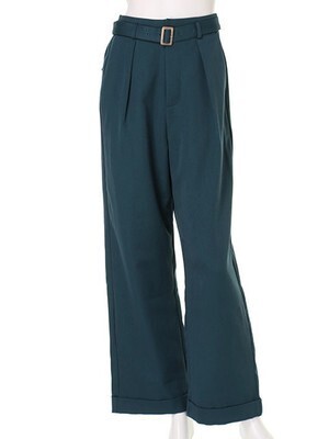 LADYMADE マニッシュベルトワイドパンツ