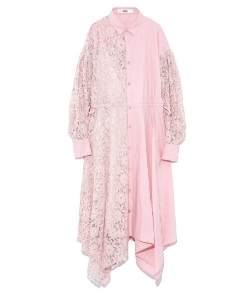FURFUR ミックスシャツワンピース