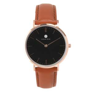 4 Silent Birds ?HUMMING BIRDS / CONQUETTE 36MM / LEATHERSTRAP