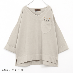 CUBE SUGAR 20/-天竺VネックTシャツ(17044447)