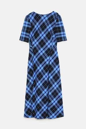 ZARA チェック柄 Aライン ワンピース