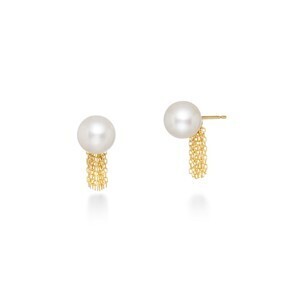 AHKAH フィンパールチェーン ピアス