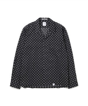 BEDWIN & THE HEARTBREAKERS L/S OPEN COLLAR STAR DOTS SHIRT ROGERS""